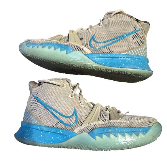 Nike Other - NIKE KYRIE 7 (GS) "RIPPLE" GRAIN BROWN-AQUAMARI SZ 5.5Y CT4080-207